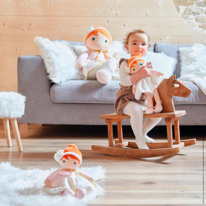 Текстильная кукла Kaloo "Valentine", в розовом платье, серия "Tendresse de Kaloo", 25 см